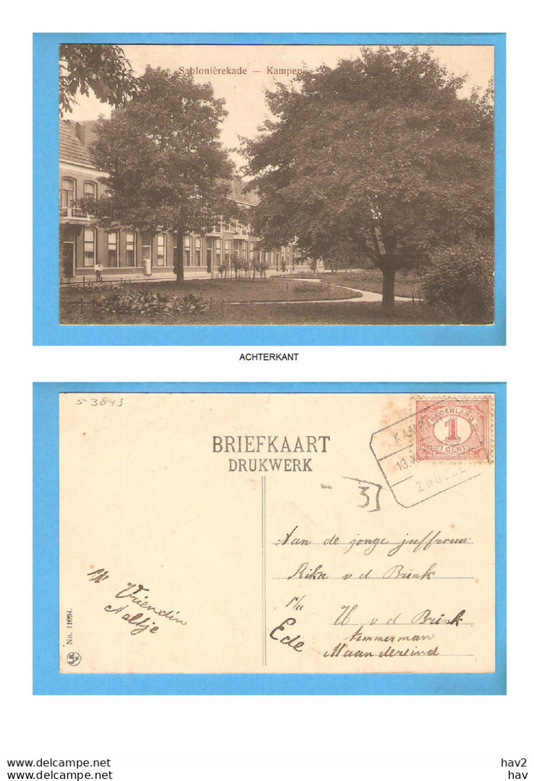 Kampen Sablonierekade 1917 RY53843 - Kampen