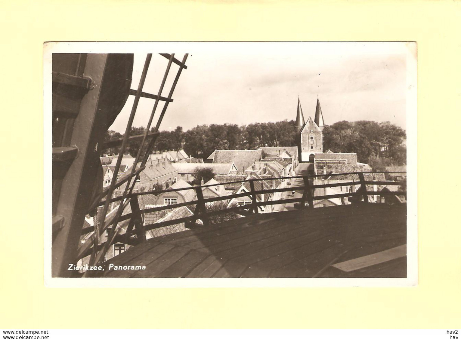 Zierikzee Panorama Vanaf Molen 1954 RY42294 - Zierikzee