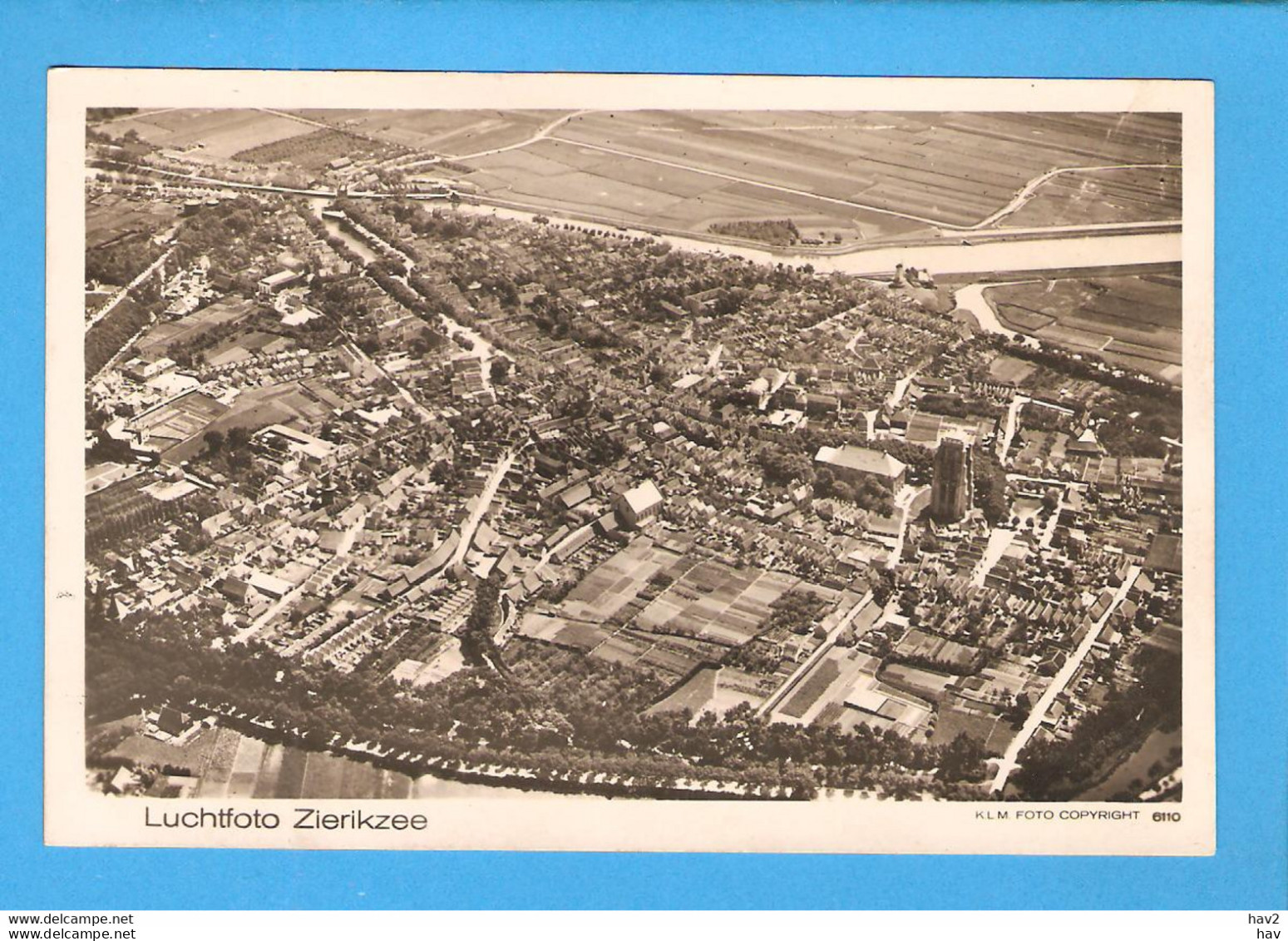 Zierikzee Luchtfoto KLM 1947 RY47288 - Zierikzee