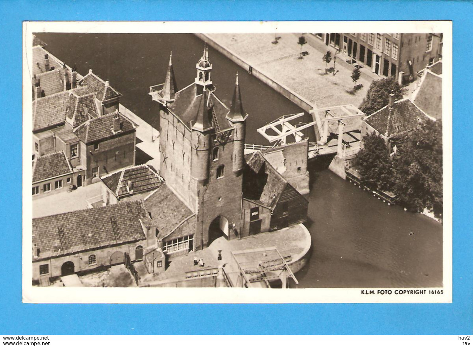 Zierikzee KLM Panorama Stadspoort 1947 RY47369 - Zierikzee