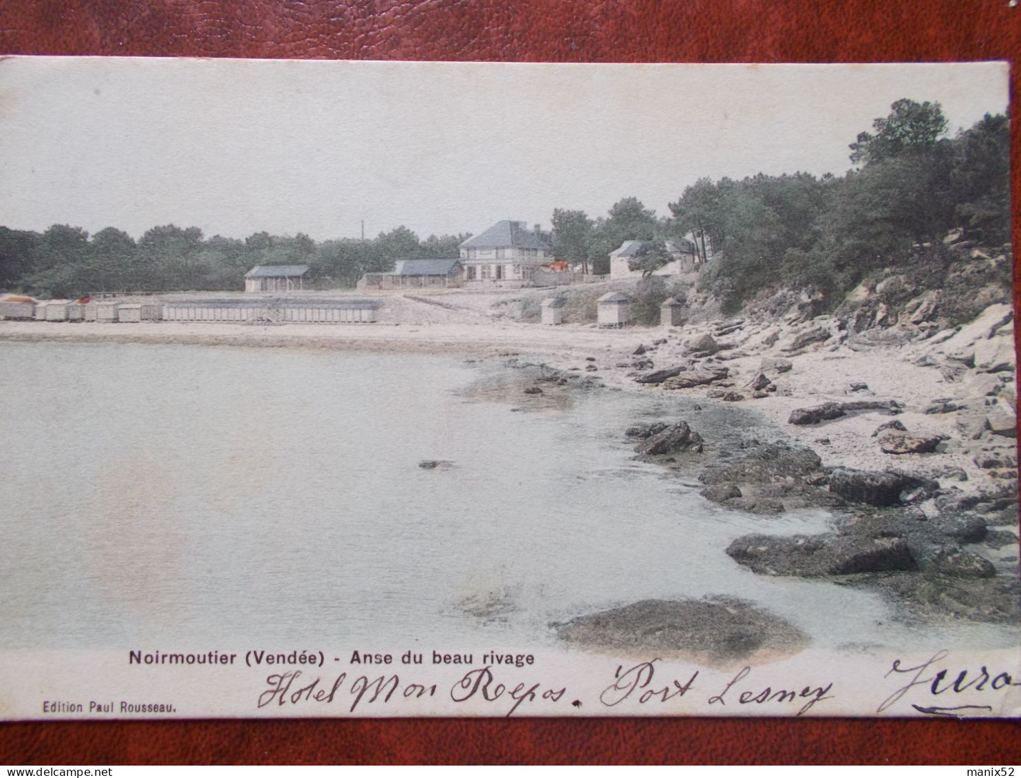 85 - NOIRMOUTIER - Anse Du Beau Rivage. (colorisée) - Noirmoutier