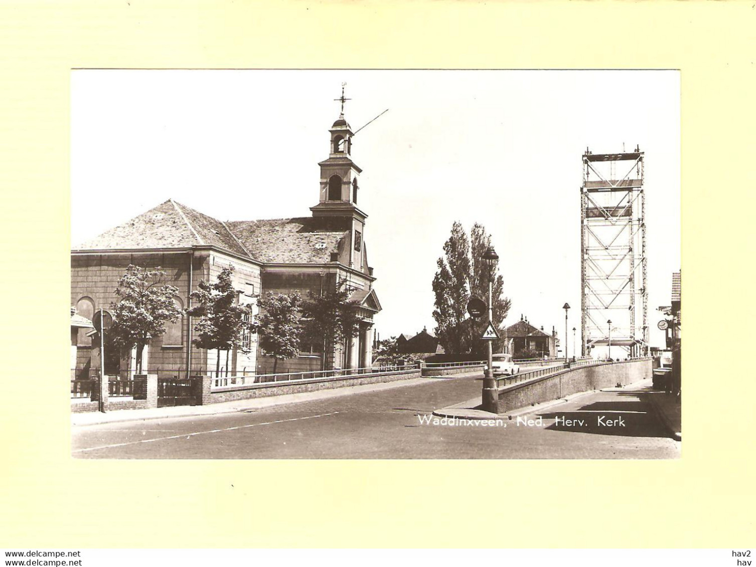 Waddinxveen NH Kerk Met Brug Links RY42179 - Waddinxveen