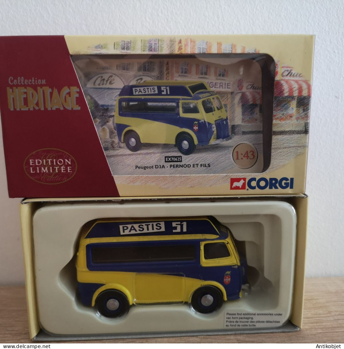 Peugeot D3A Pernod & Fils Coffret Corgi 1:43 - Corgi Toys