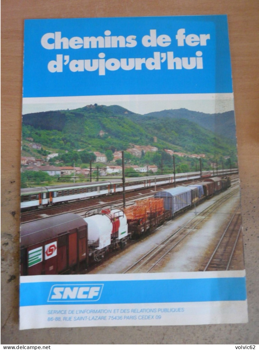 1980 SNCF Chemins De Fer D'aujourd'hui Transport Voyageur Marchandise TGV Electrification - Railway & Tramway