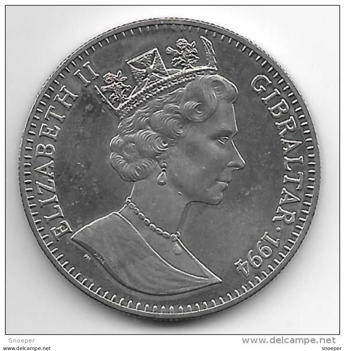 *gibraltar 1 Royal ( Crown) 1994  Pekinees  Bu Km 246 - Gibraltar