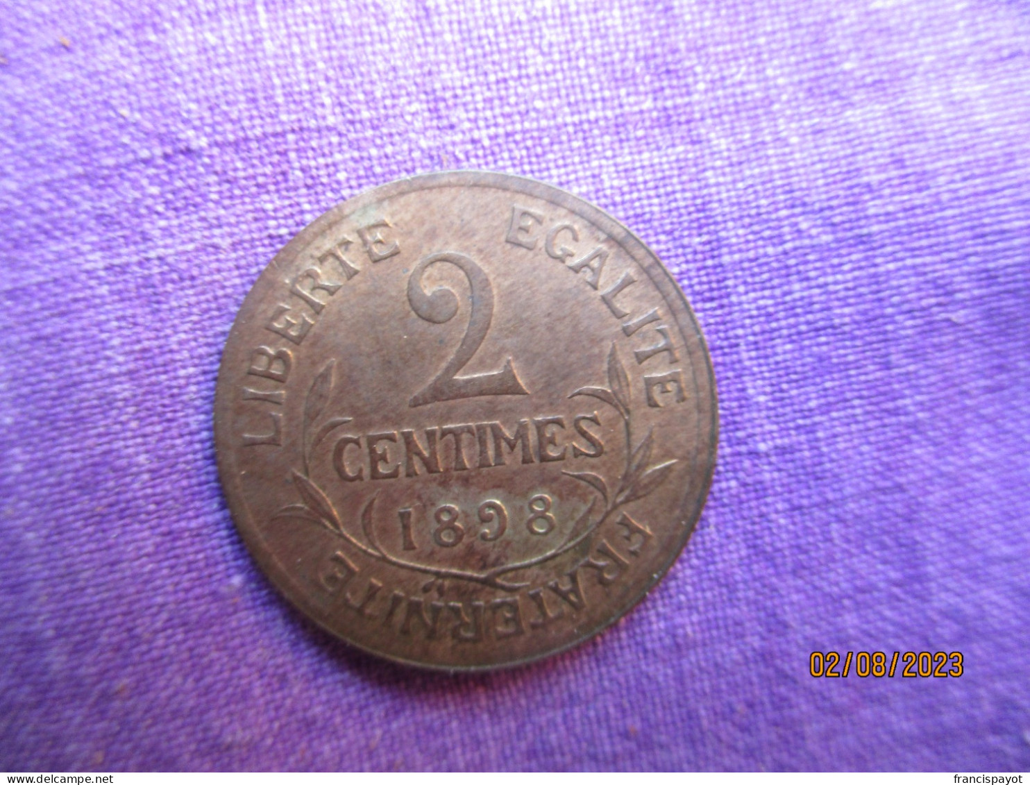 2 Centimes 1898 - 2 Centimes