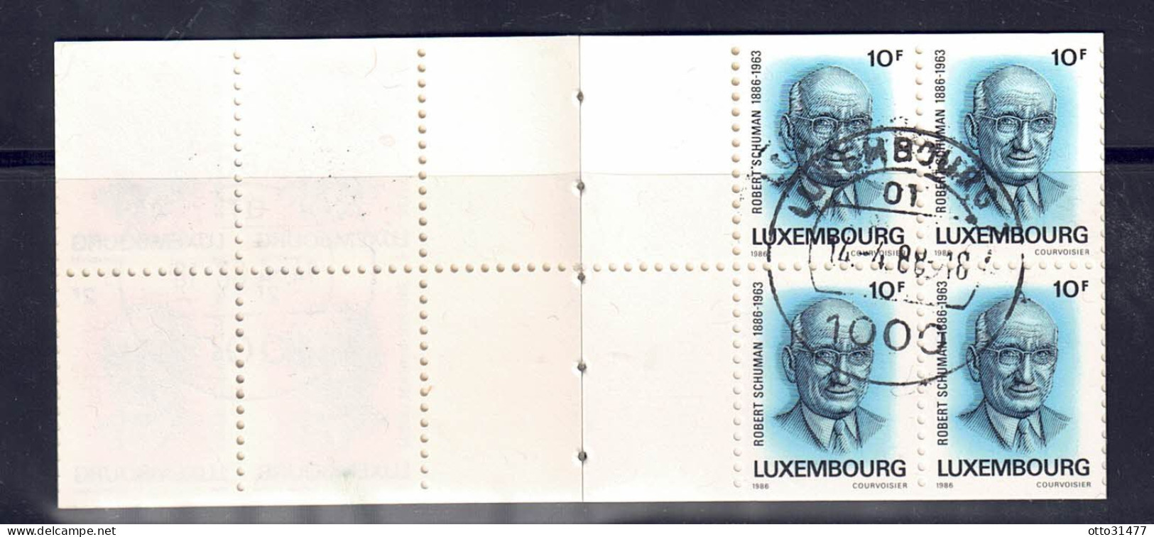 Luxemburg 1986 - Robert Schuman, MH 1 (1156 - 1157), Gestempelt / Used - Used Stamps