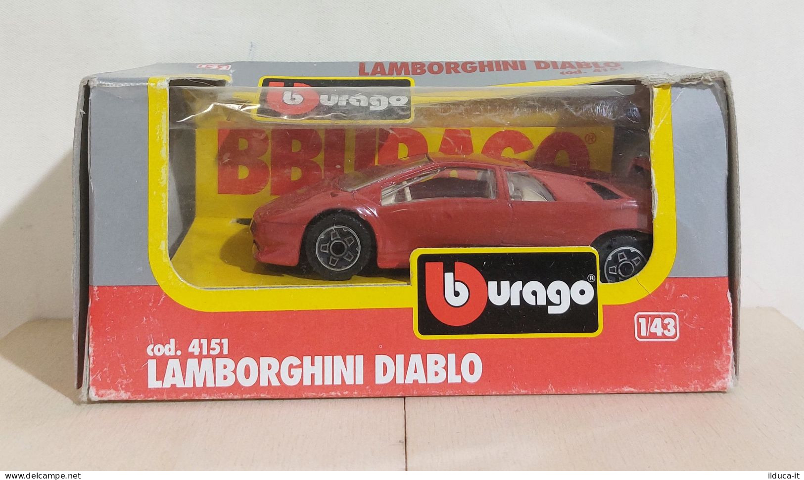 I115949 BURAGO 1/43 N. 4151 - Lamborghini Diablo - Box - Burago