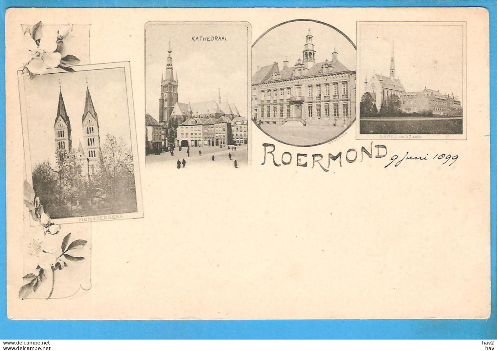 Roermond Mooi 4-luik Jugendstil 1899 RY51556 - Roermond