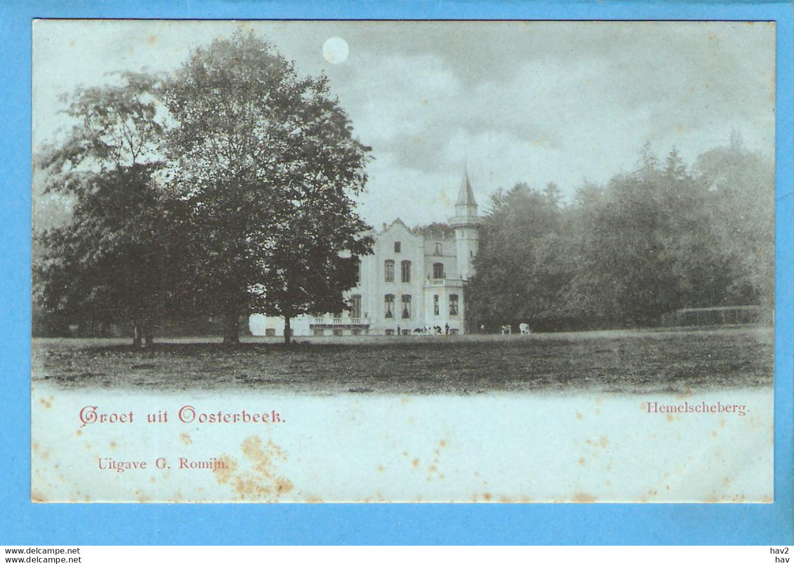 Oosterbeek Litho Maan Hemelscheberg 1905 RY53398 - Oosterbeek