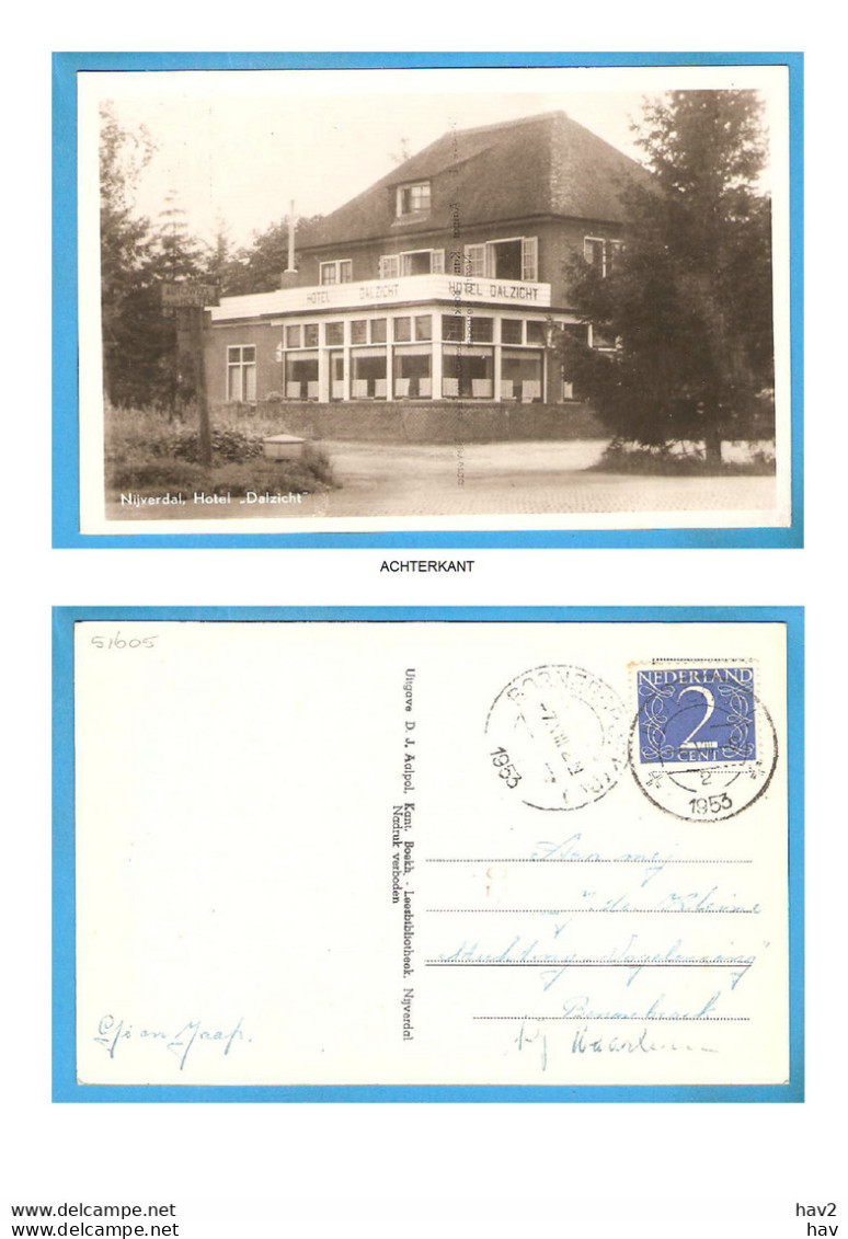 Nijverdal Hotel Dalzicht 1953 RY51605 - Nijverdal