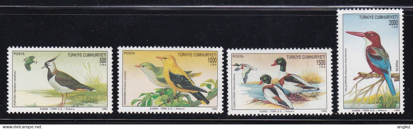 Turkey - 1992 Birds World Environment Day - 4v MNH - Nuovi