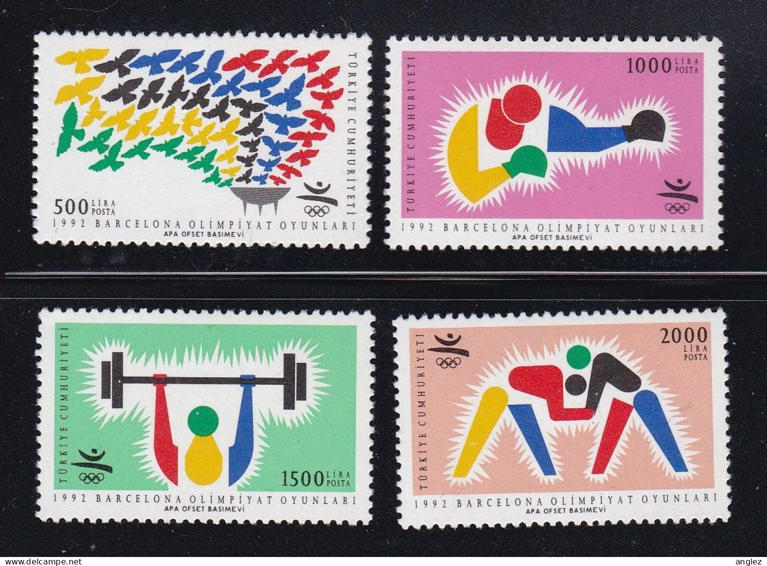 Turkey - 1992 Olympic Games Barcelona Spain - 4v MNH - Neufs