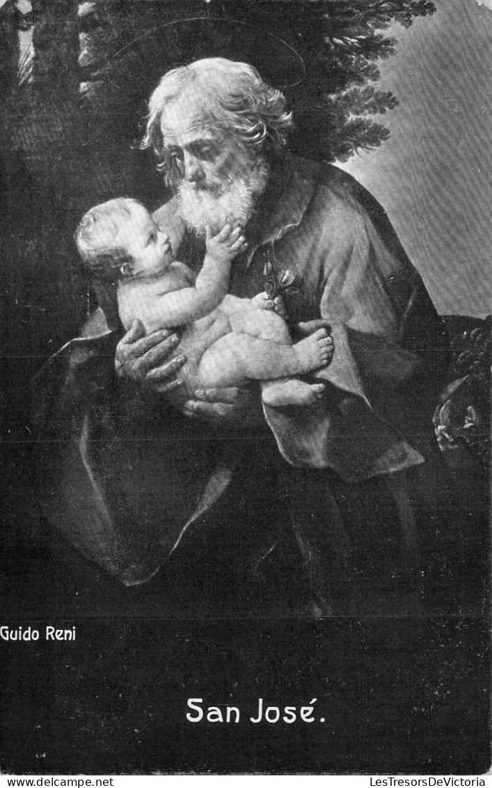 RELIGIONS - San José - Guido Reni - Carte Postale Ancienne - Santos