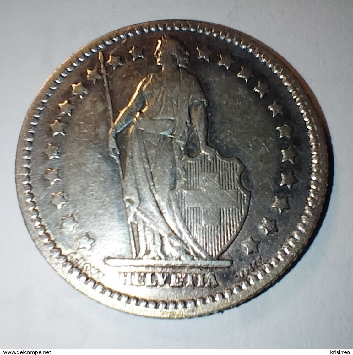 1 Franc Suisse 1908/B Berne En Argent. - Autres & Non Classés