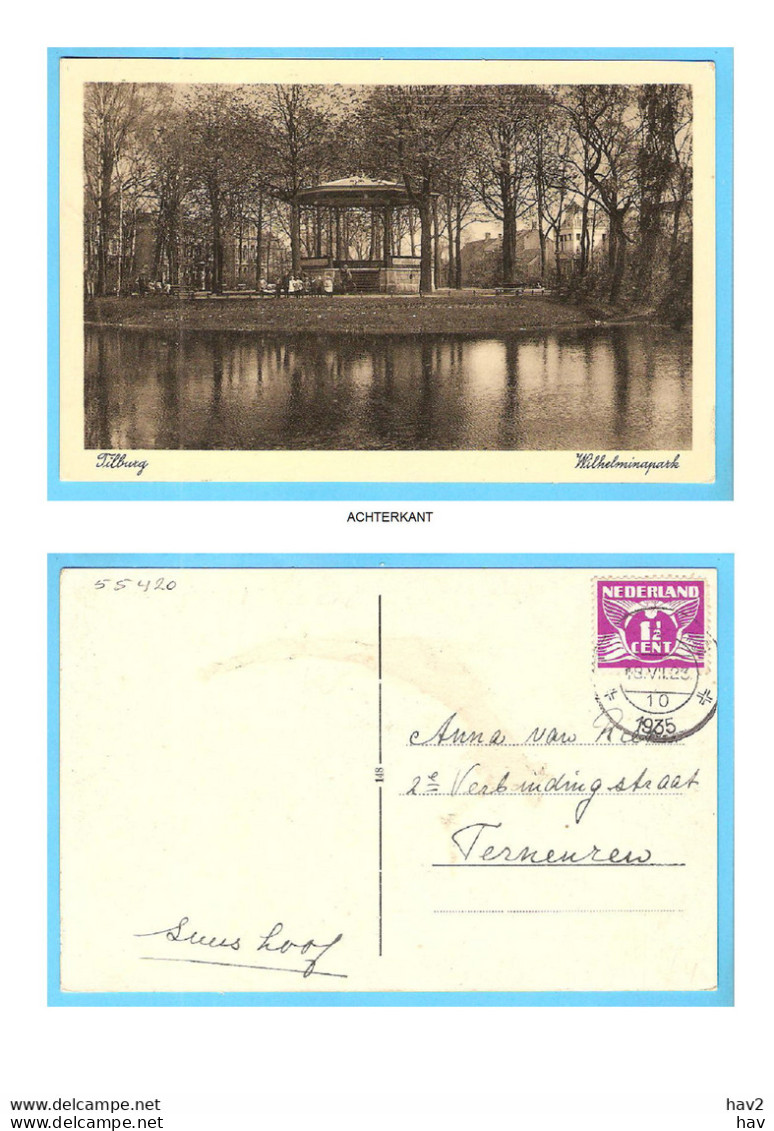 Tilburg Wilhelminapark Muziekkoepel 1935 RY55420 - Tilburg