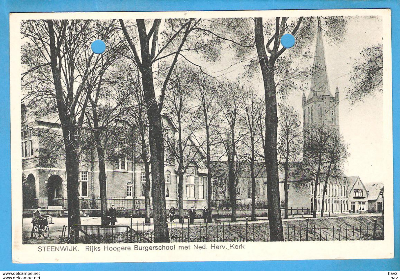 Steenwijk Rijks HBS En Ned Hervormde Kerk 1931 RY51447 - Steenwijk