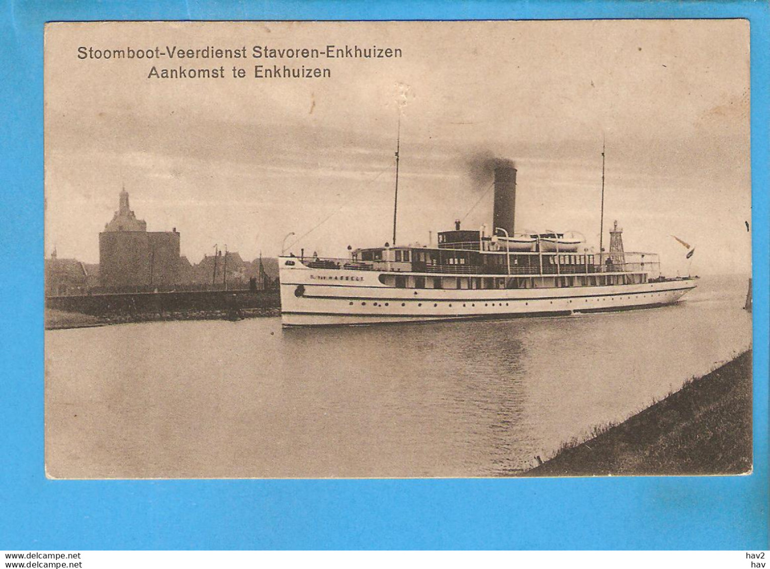 Stavoren Enkhuizen Aankomst Stoomboot RY52161 - Stavoren