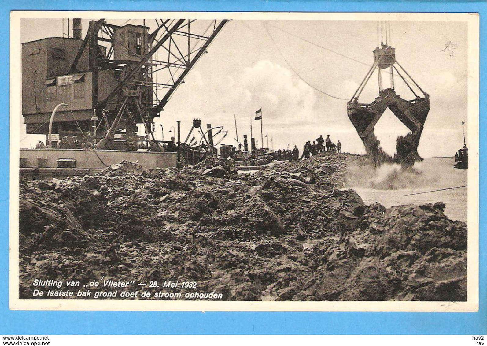 Sluiting Van De Vlieter Mei 1932 RY53245 - Den Oever (& Afsluitdijk)