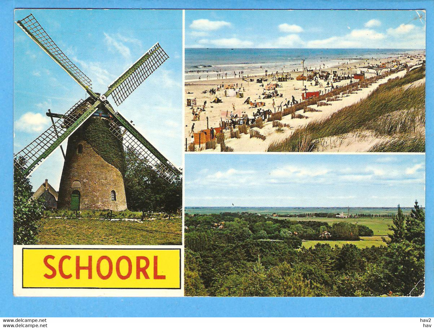 Schoorl 3-luik Met Molen En Strand RY52567 - Schoorl