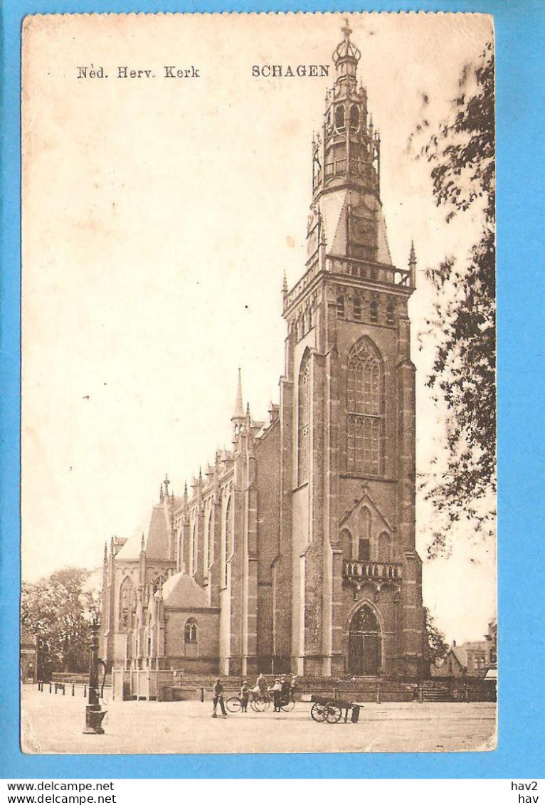 Schagen Ned Hervormde Kerk 1927 RY53757 - Schagen