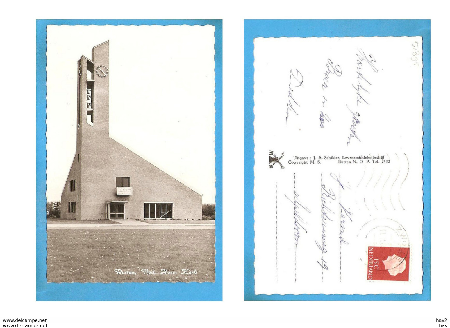 Rutten Ned Hervormde Kerk RY51895 - Other & Unclassified