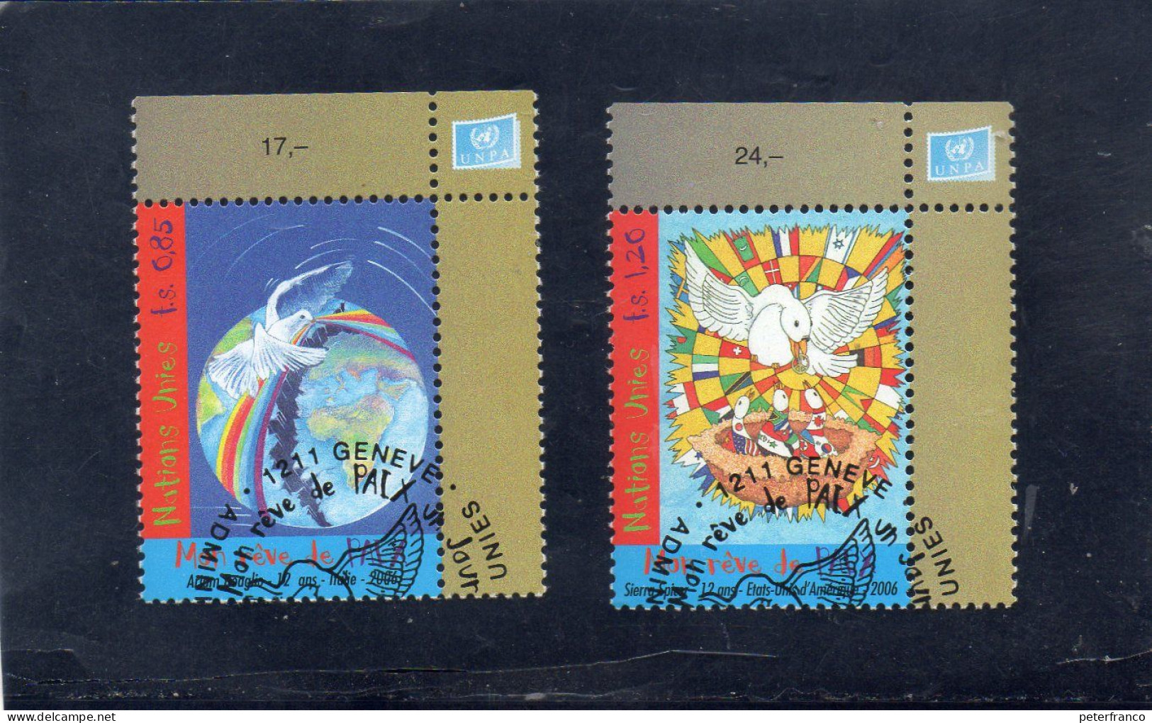 2006 Nazioni Unite - Ginevra - Il Mio Sogno Di Pace - Used Stamps