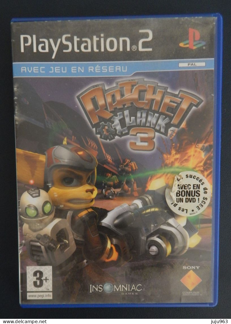 SONY PLAYSTATION 2 "RATCHET ET CLANK 3 " VOIR 2 SCANS OCCASION - Playstation 2