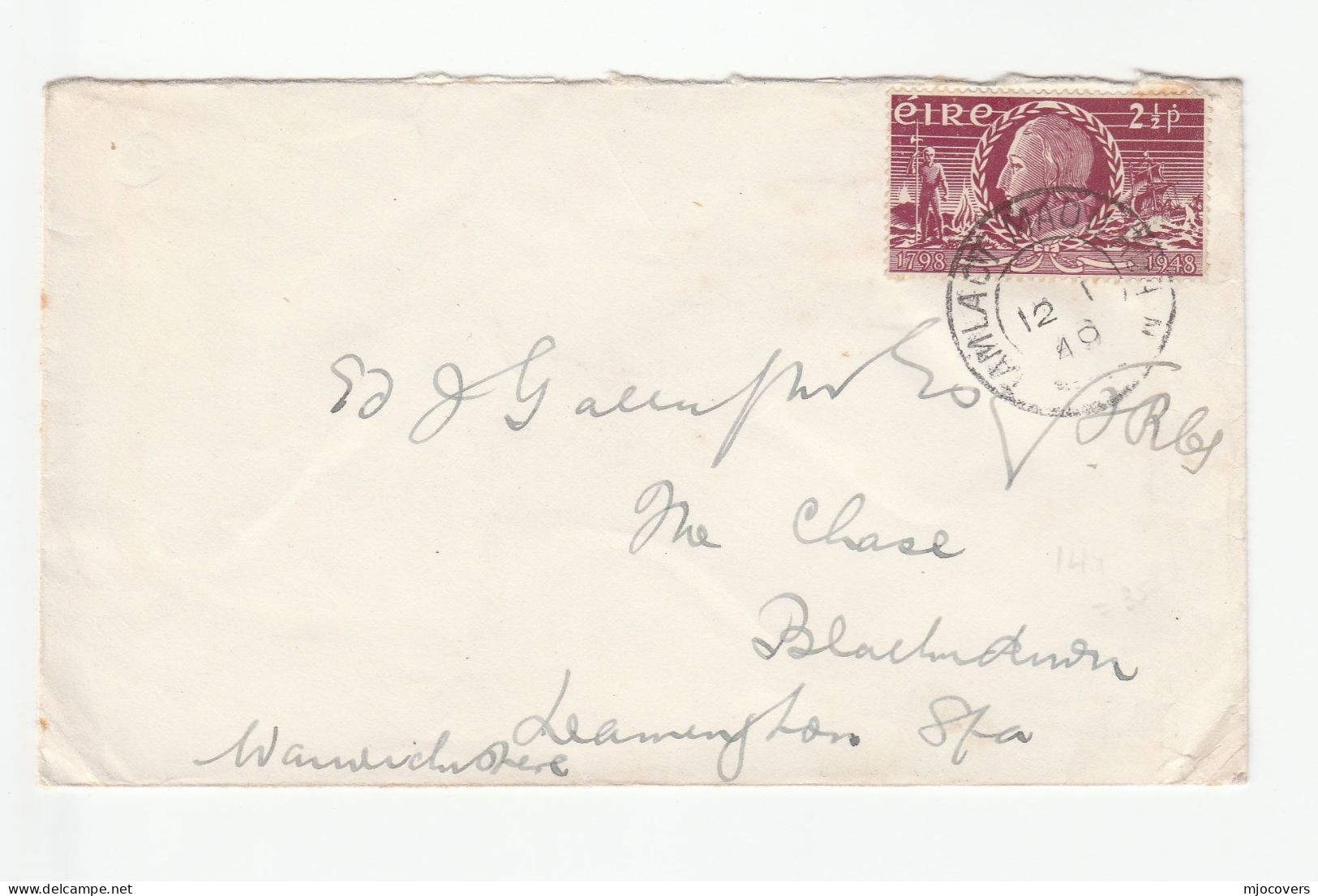 4 1948 INSURRECTION Stamps On COVERS IRELAND Sailing Ship  + 1 Cover Front  Bank Slogan - Verzamelingen & Reeksen