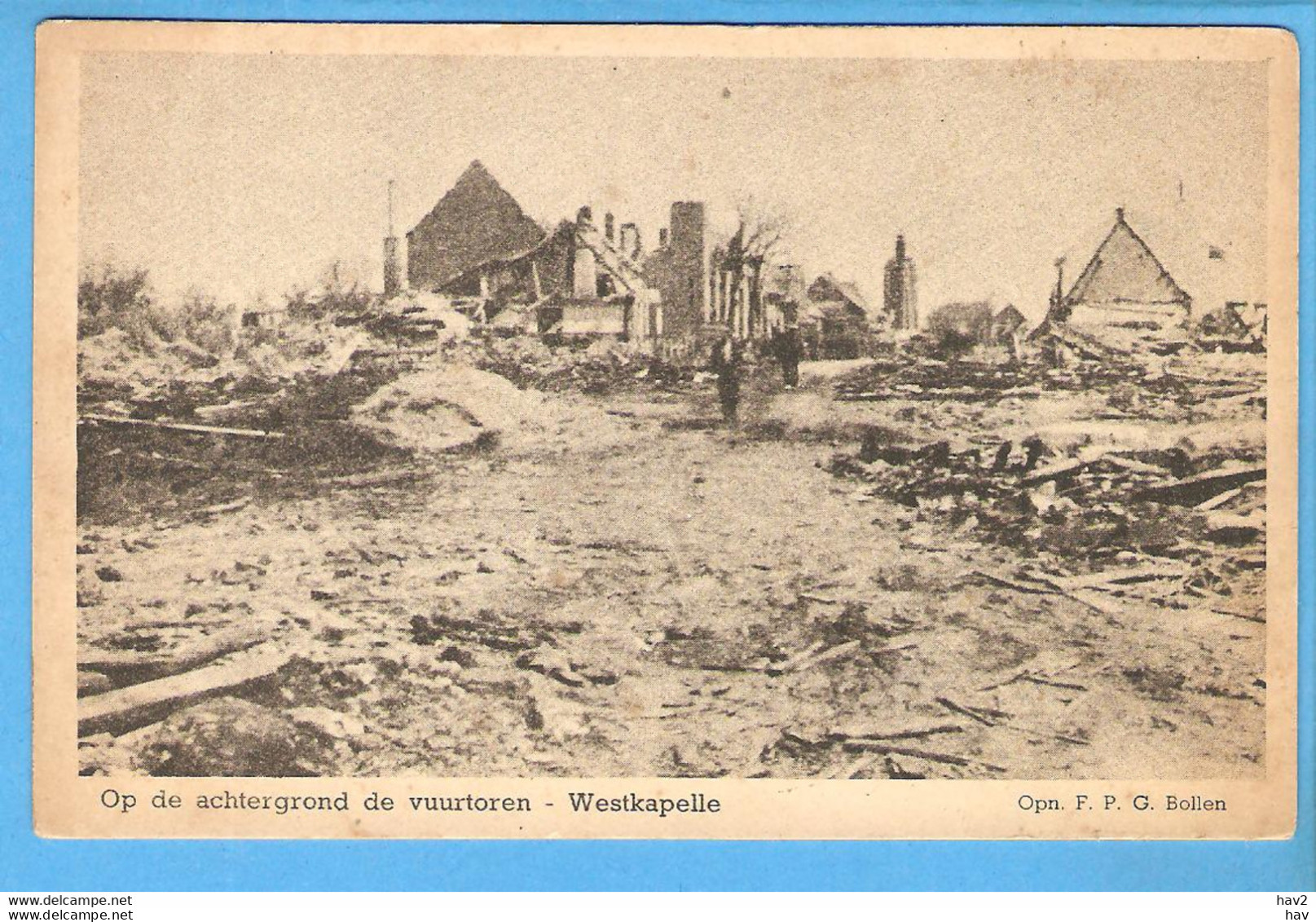 Westkapelle Verwoest Met De Vuurtoren RY53000 - Westkapelle