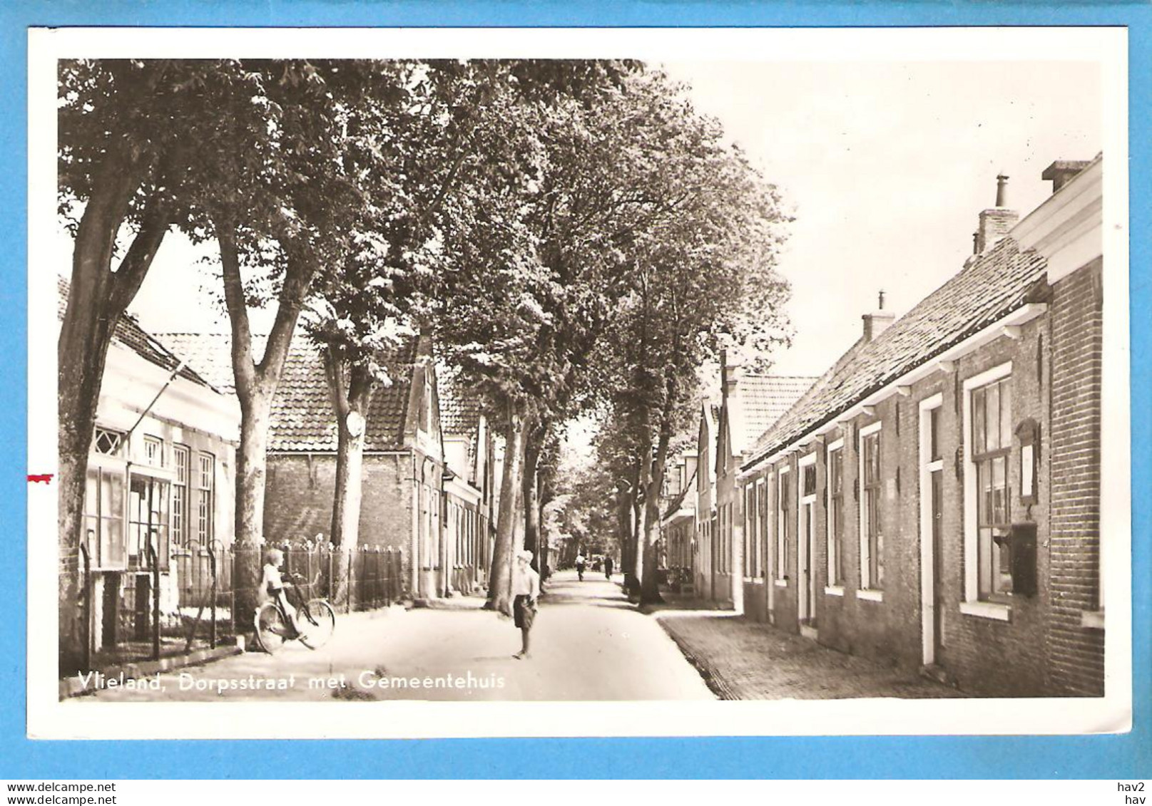 Vlieland Dorpsstraat Met Gemeentehuis 1948 RY54340 - Vlieland