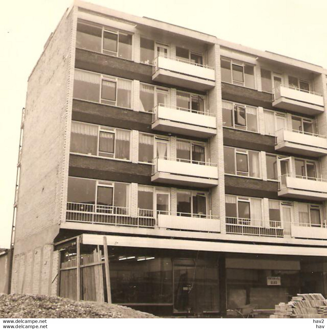 Vlaardingen Liesveld Bouw Flats 1961 Foto J187 - Vlaardingen