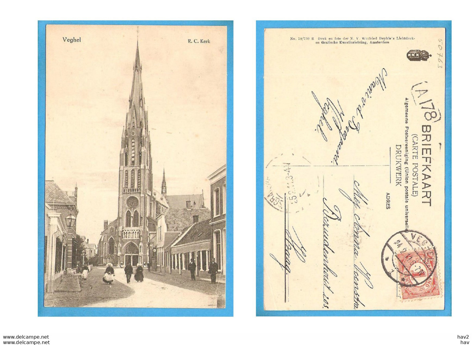 Veghel RC Kerk 1911 RY50763 - Veghel