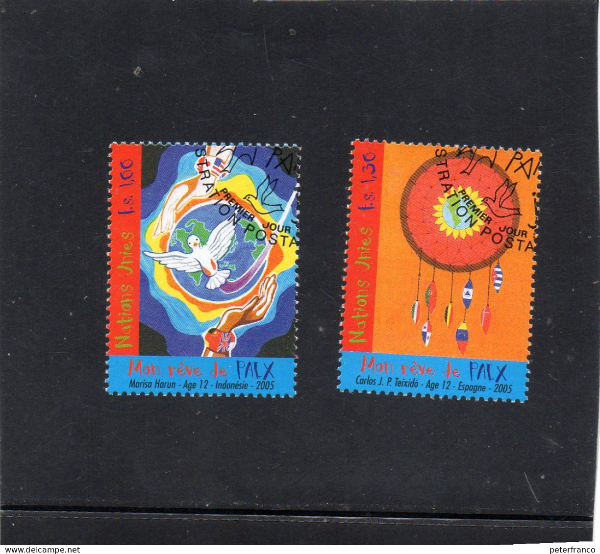 2005 Nazioni Unite - Ginevra - Il Mio Sogno Di Pace - Used Stamps