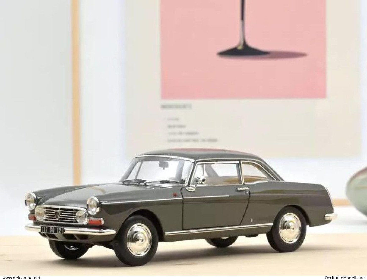 Norev - PEUGEOT 404 Coupé 1967 Gris Graphite Réf. 184834 Neuf NBO 1/18 - Norev