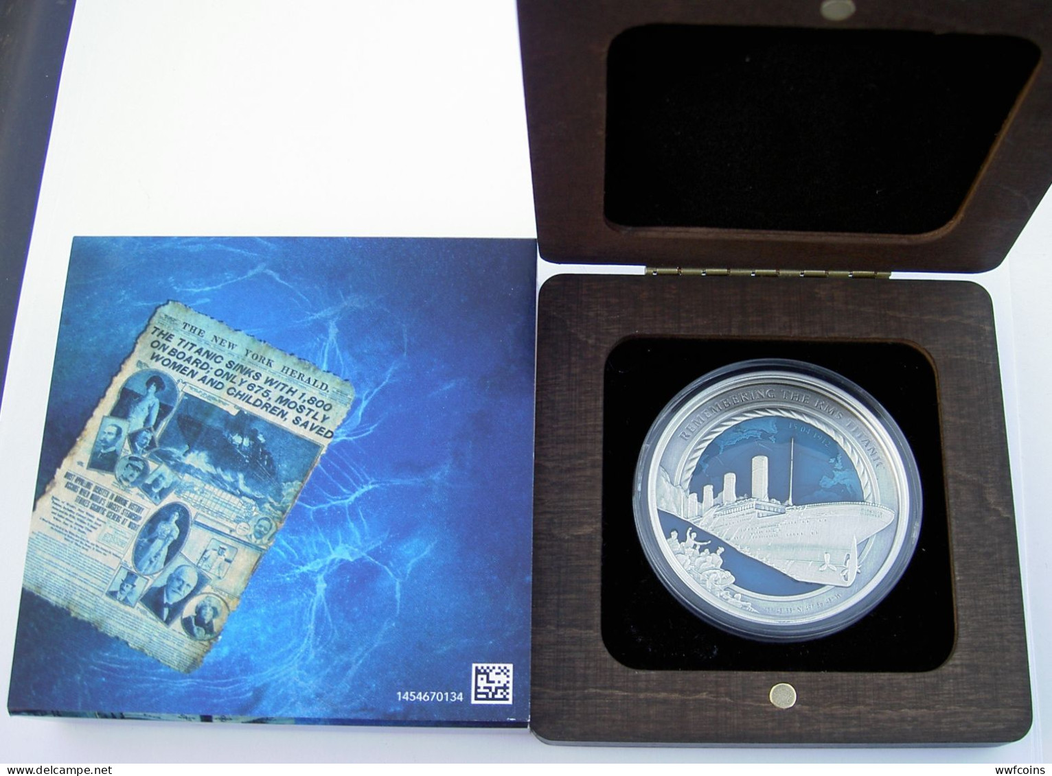 SOLOMON ISLANDS 10 $ 2021 ARGENTO 3 OZ 999 3D REMEMBERING RMS TITANIC WHITE STAR LINE VICE-PRESIDENT UNC ANTIQUE FINISH - Islas Salomón