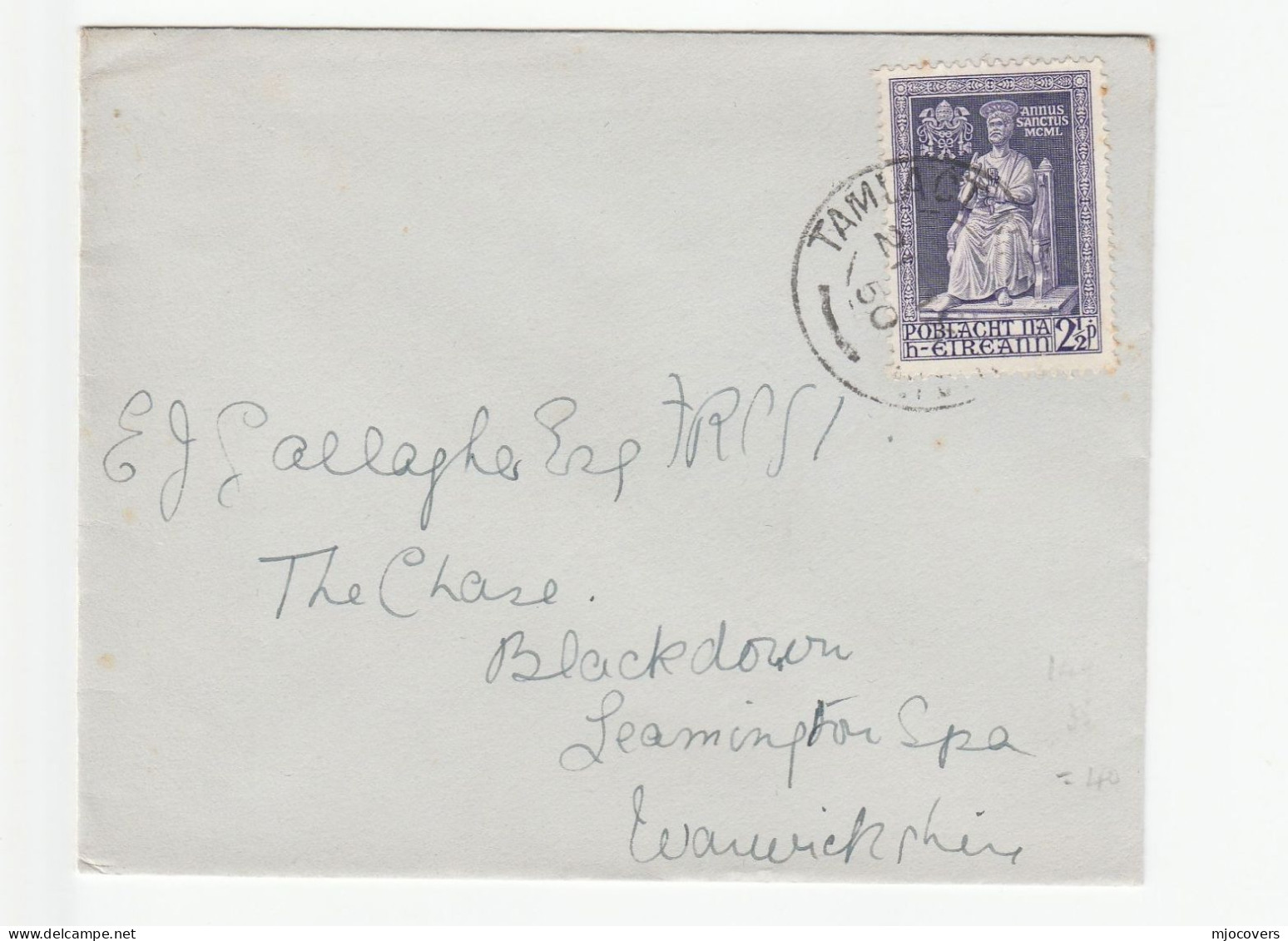 3 1950 HOLY YEAR Stamps On IRELAND COVERS To GB Cover Religion - Brieven En Documenten