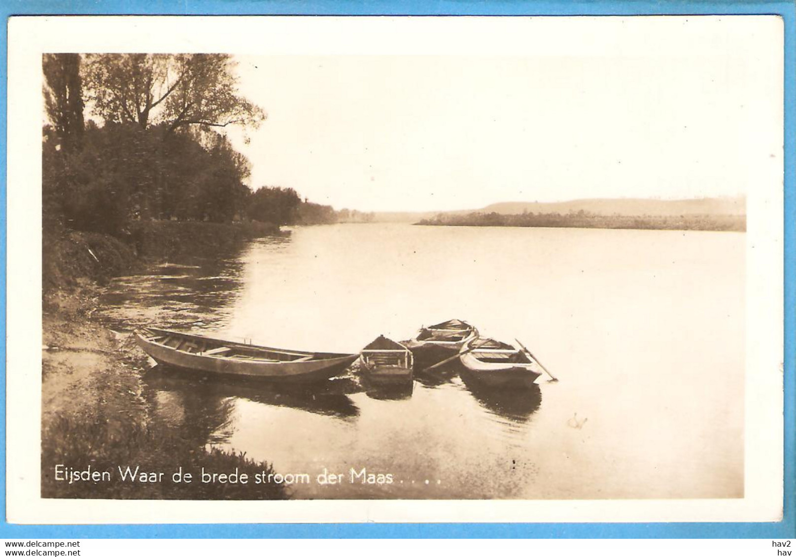 Eijsden De Maas Met Roeibootjes 1949 RY54948 - Eijsden