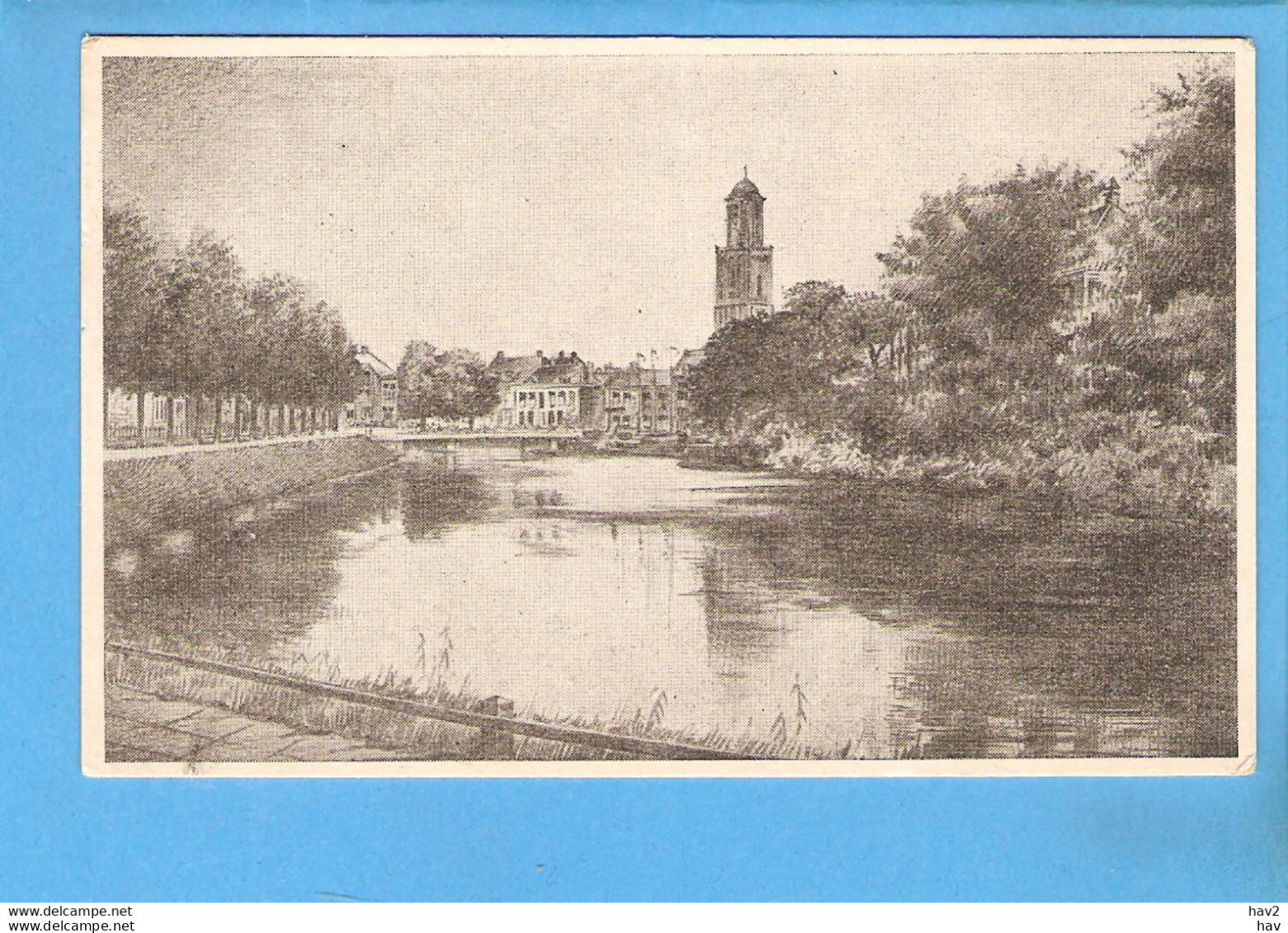 Zwolle Tekening Gezicht Op Peperbus 1946 RY53629 - Zwolle