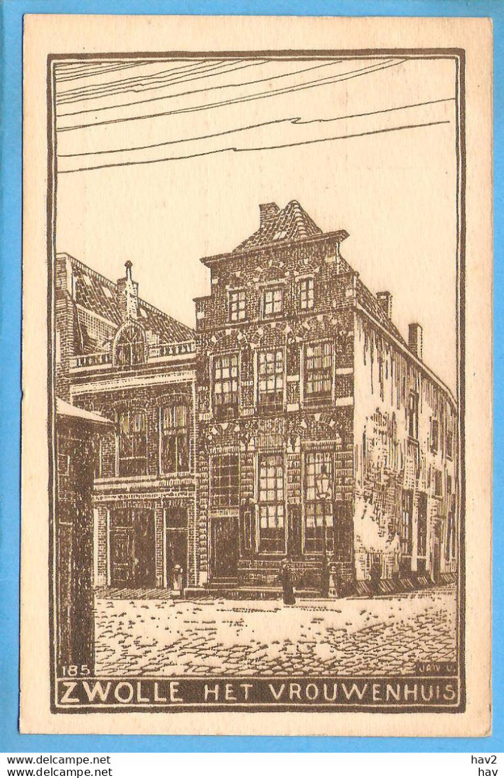 Zwolle Houtsnede Vrouwenhuis RY54012 - Zwolle