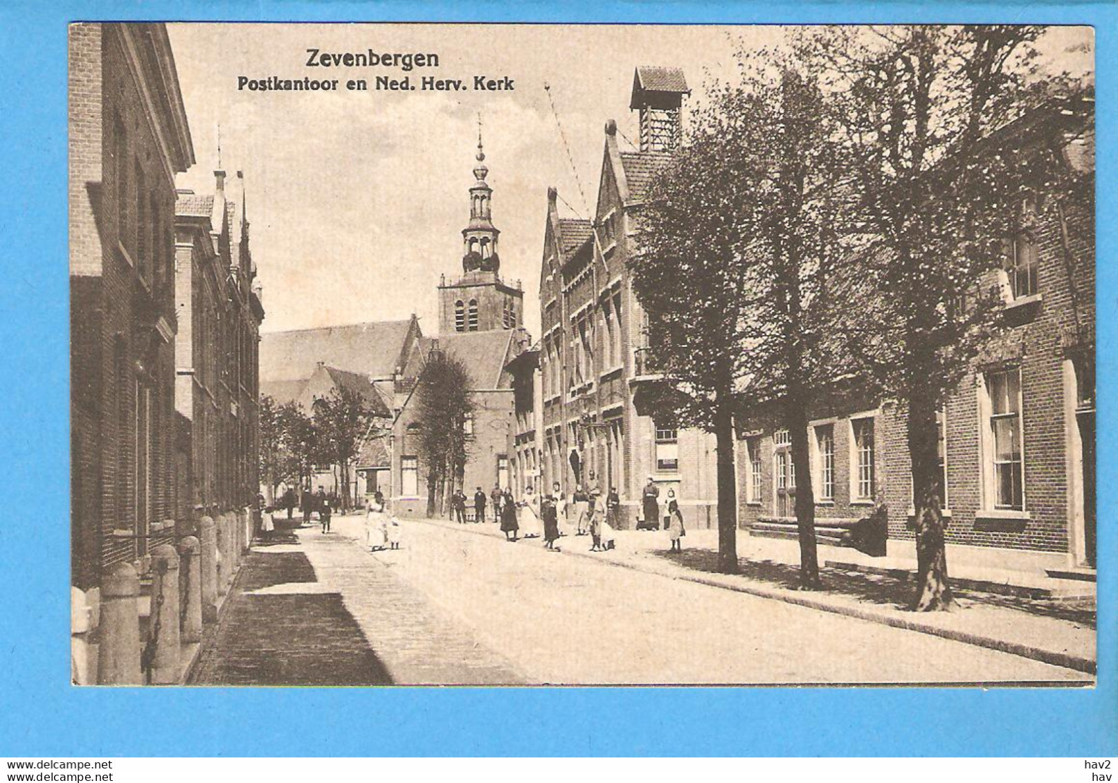 Zevenbergen Postkantoor En Ned Hervormde Kerk RY52734 - Zevenbergen