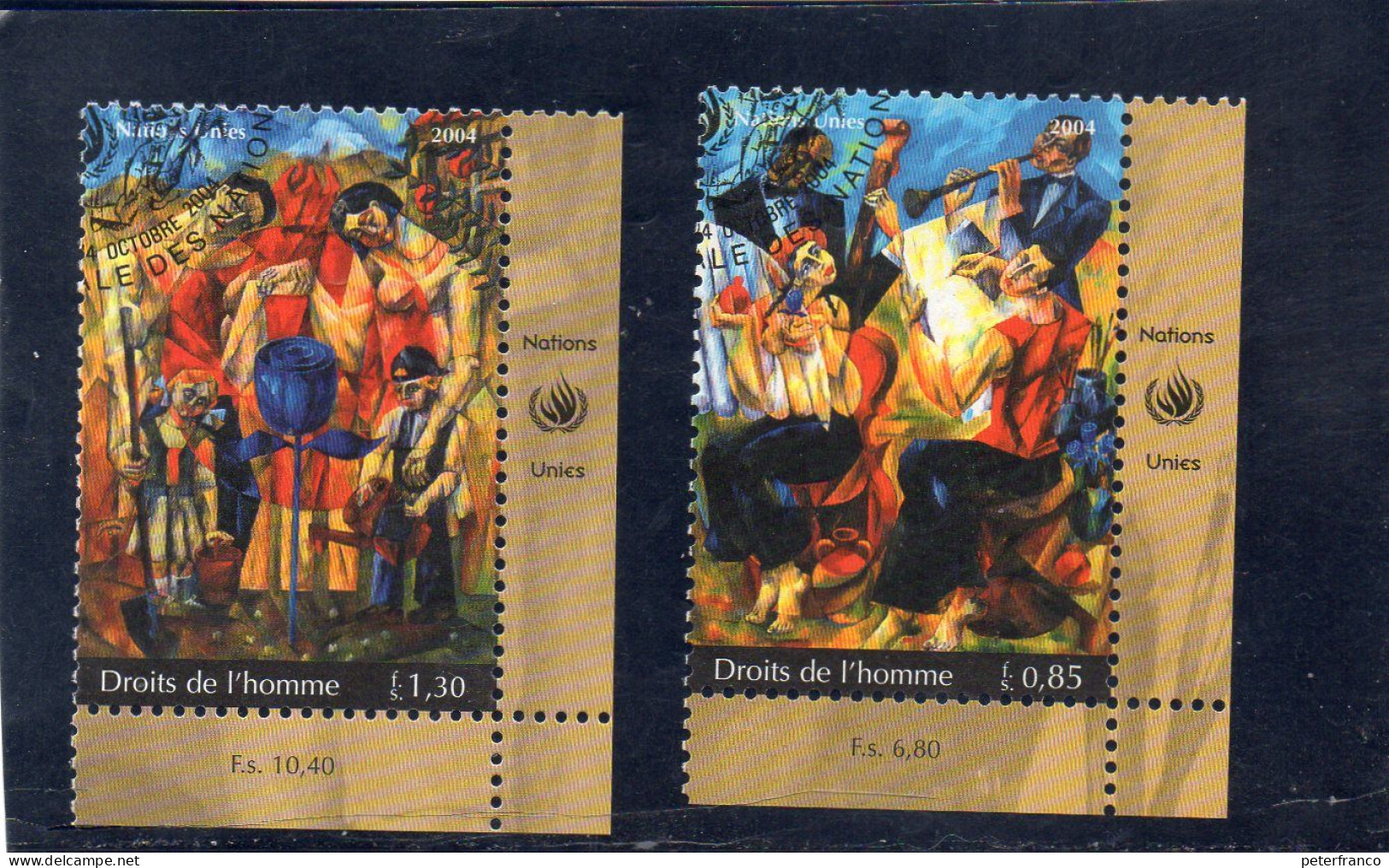 2004 Nazioni Unite - Ginevra - Diritti Dell'uomo - Used Stamps