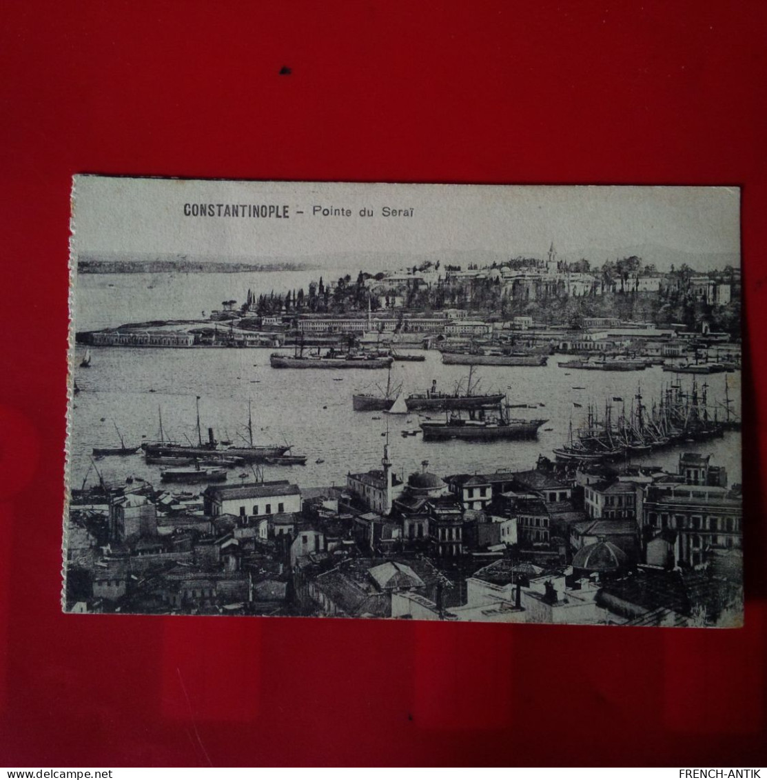 CONSTANTINOPLE POINTE DU SERAI TIMBRE SURCHARGE GRAND LIBAN CACHET BEYROUTH - Turquie