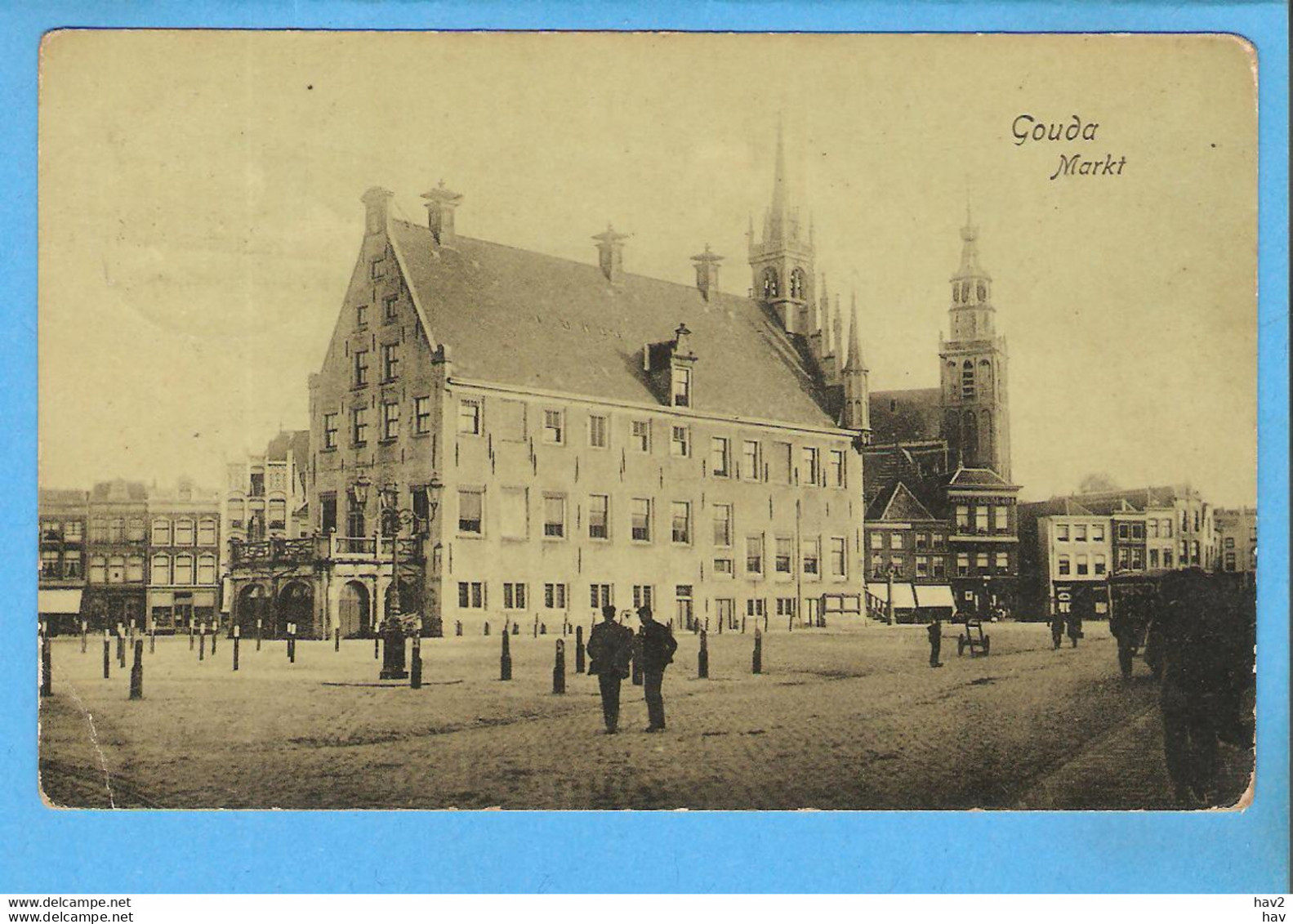 Gouda Markt Ca 1908 RY53510 - Gouda
