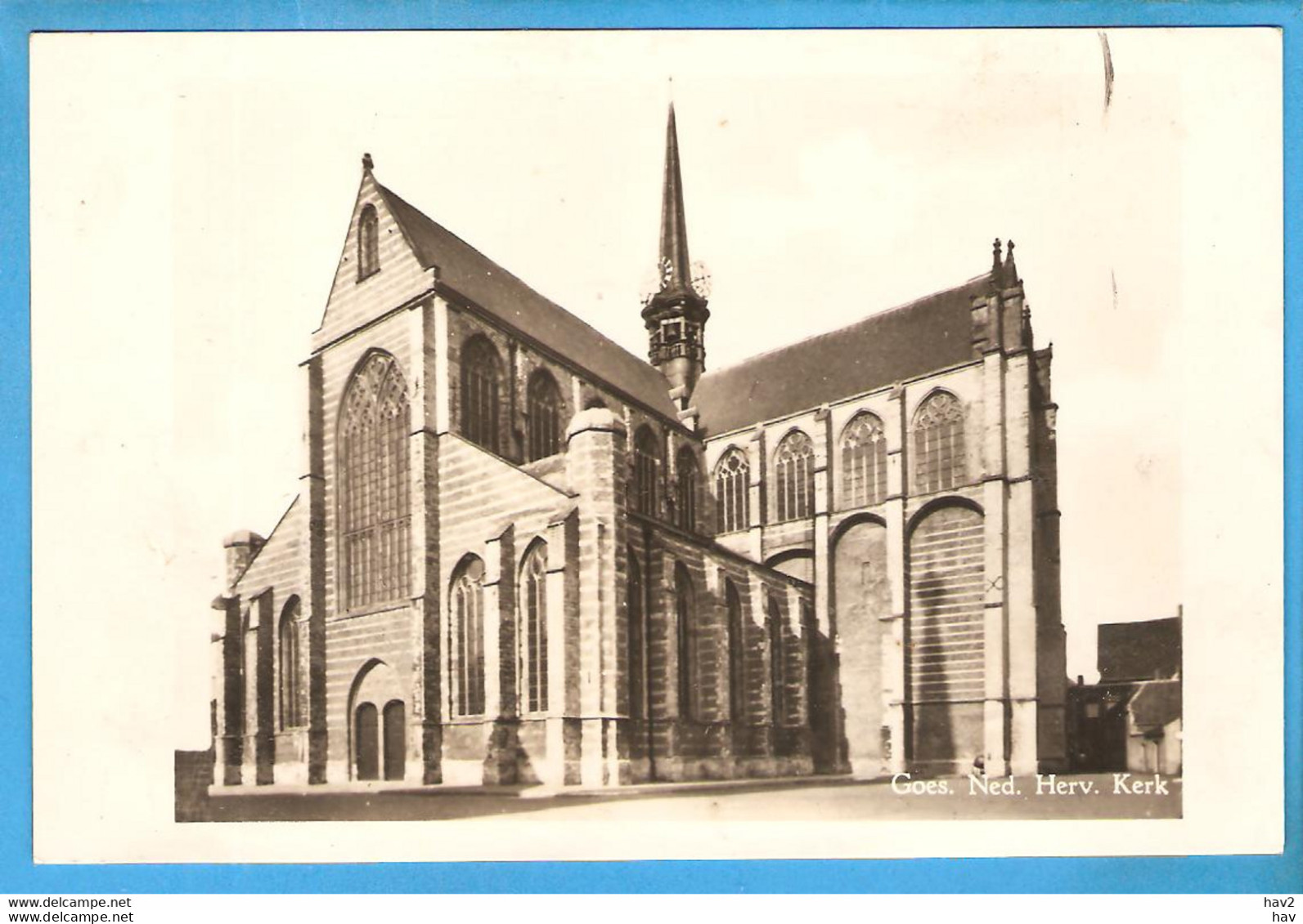 Goes Ned Hervormde Kerk Verjaarskaart 1950 RY50967 - Goes