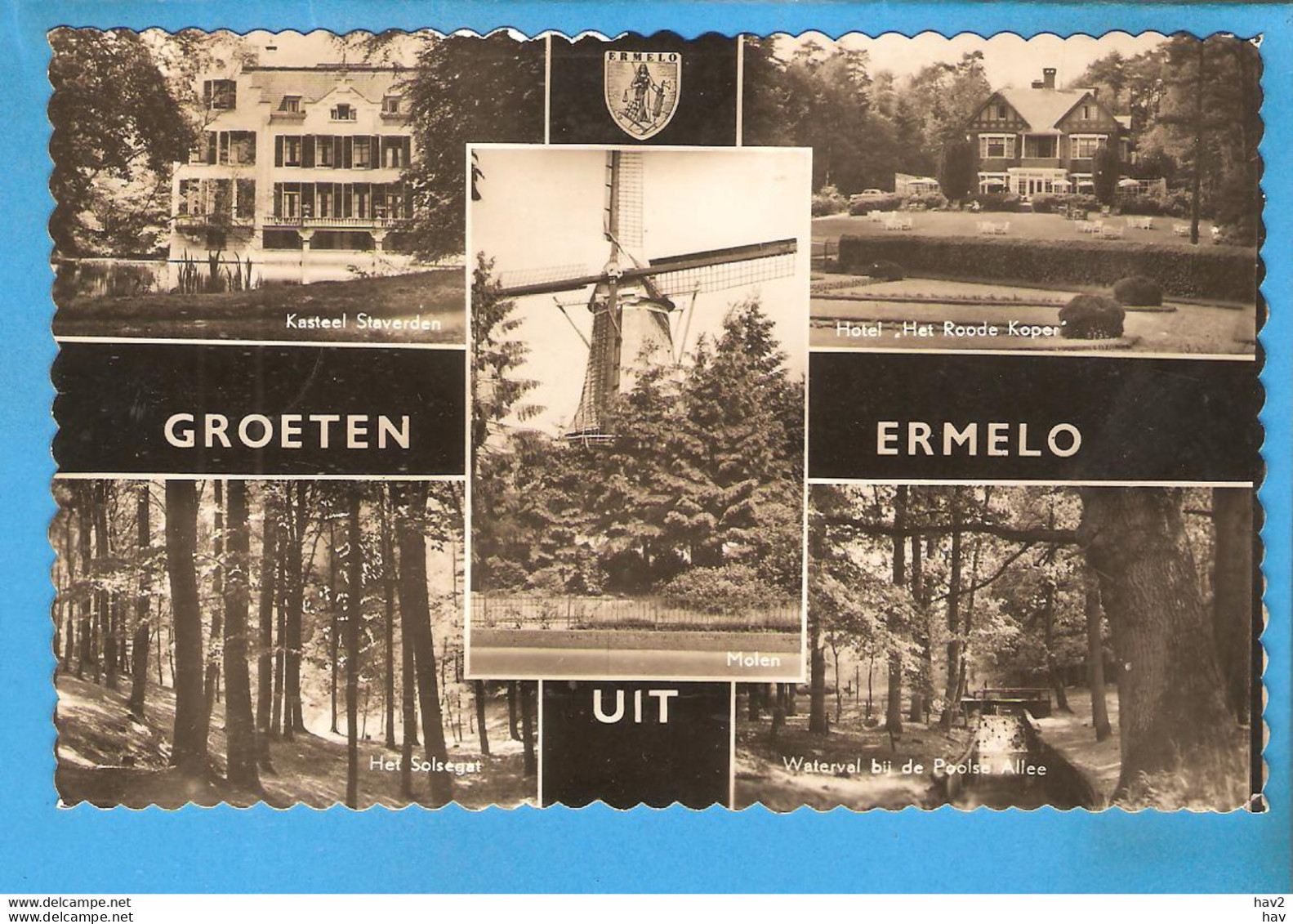 Ermelo Groeten Uit 5-luik Met Molen RY52152 - Ermelo