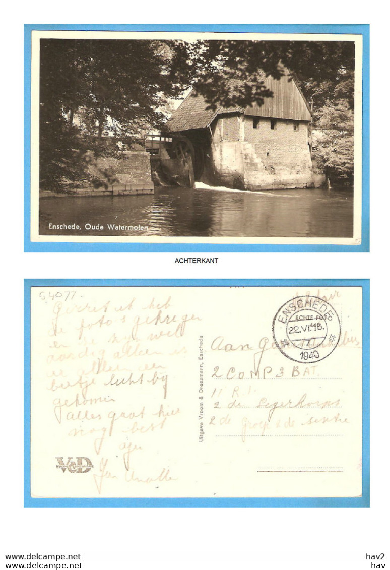 Enschede Oude Watermolen 1940 RY54077 - Enschede