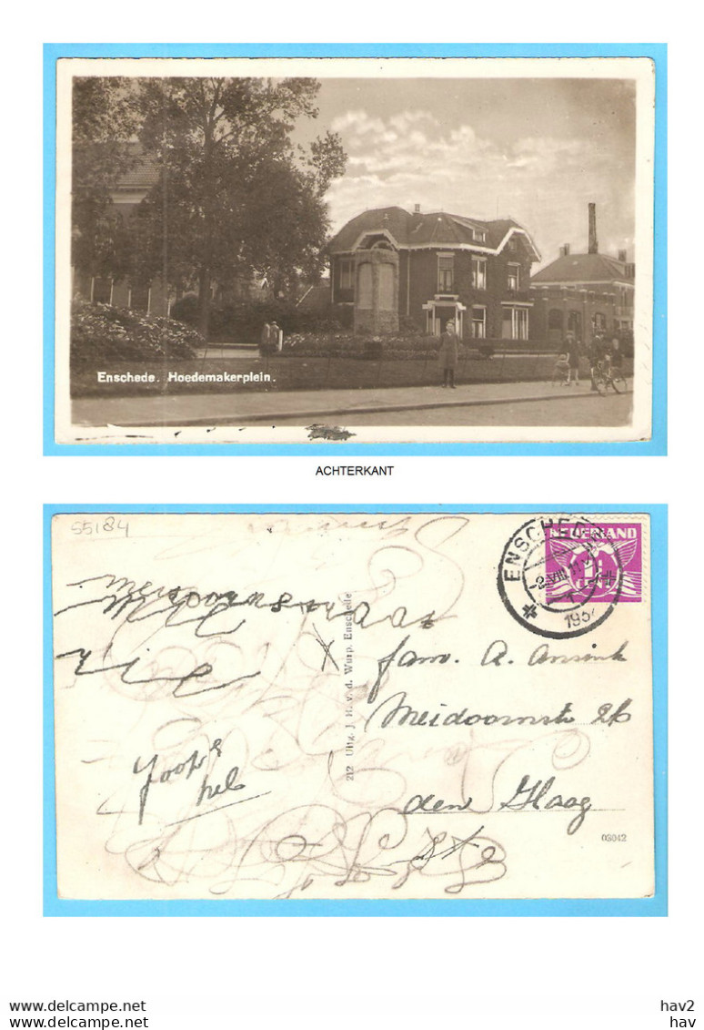 Enschede Hoedemakerplein 1932 RY55184 - Enschede