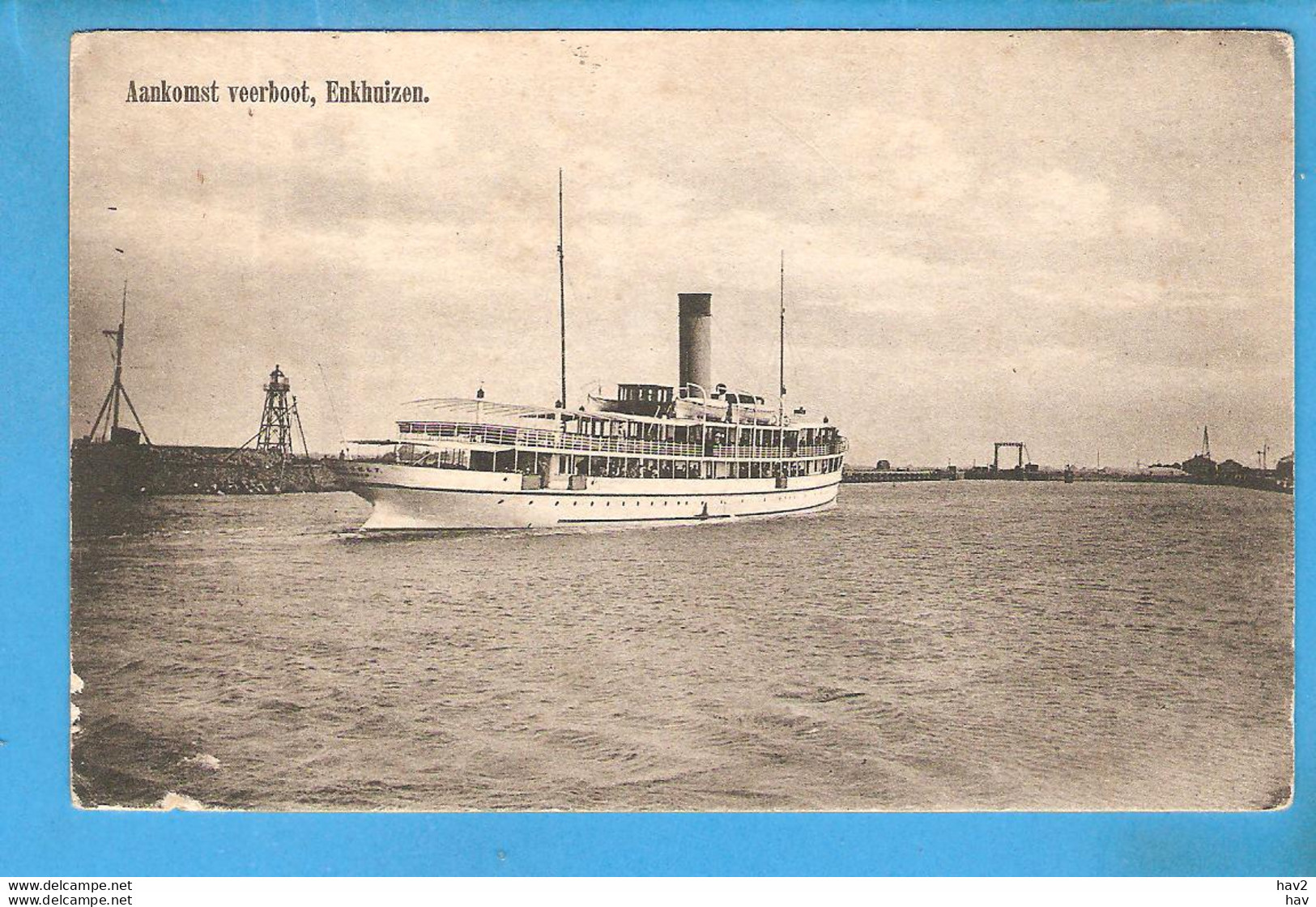 Enkhuizen Aankomst Veerboot Vuurtoren RY52188 - Enkhuizen