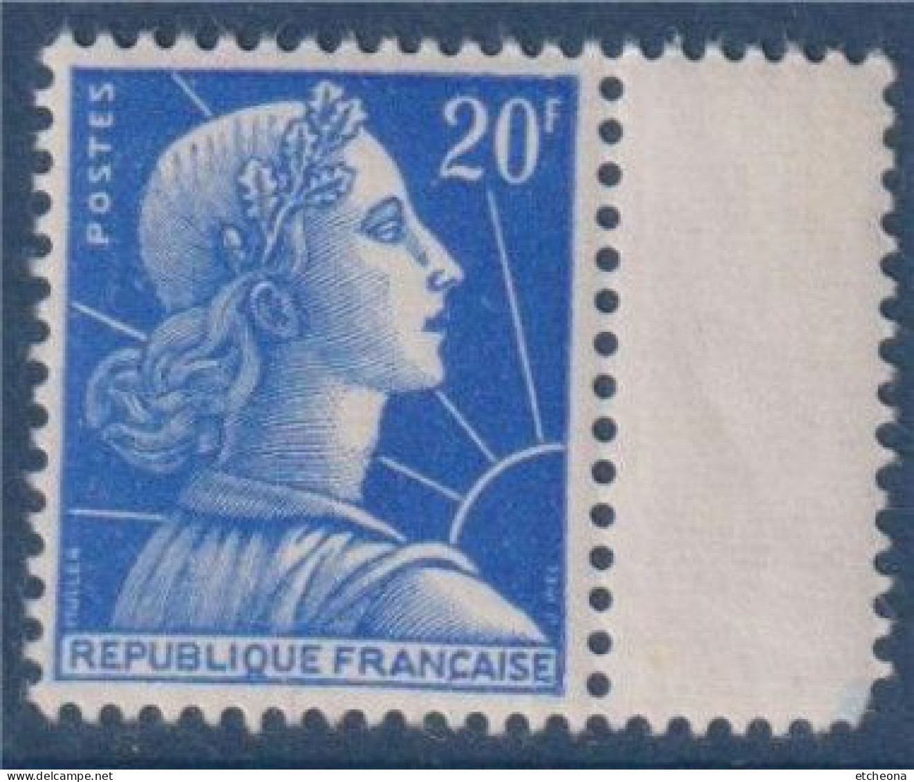 Marianne De Muller 20f Bleu Avec Bord  Inter Panneau N°1011B Neuf - 1955-1961 Marianne (Muller)